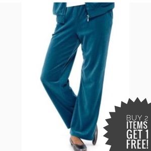 Alfred Dunner Easy Street Velour Pants NWT